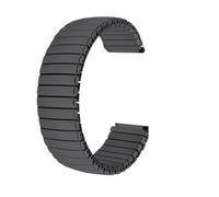 VRKRTVBLB Correa de reloj elástica de acero inoxidable Correa de reloj extensible 16 mm 18 mm 20 mm 22 mm Correa de muñeca unisex Correa de reloj de repuesto Accesorios de reloj(Black,22mm)
