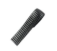 VRKRTVBLB Metal Elastic Watch Straps 20mm 22mm Stretch Expansion Stainless Steel Bracelet Matte Polished Band Unisex(Polished Black,22mm)