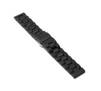 VRKRTVBLB Quick-release Wooden Stainless Steel Watch Strap 20mm22mm Unisex Wristband Replacement Wooden Watch Strap Suitable Smart Watch Quartz Watch(Black,20mm)
