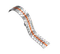 VRKRTVBLB Stainless Steel Metal Watch Strap 20mm 22mm Universal Strap Folding Buckle for Men Women(2,20mm)