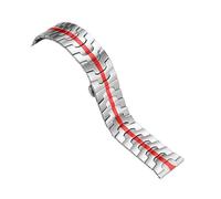 VRKRTVBLB Stainless Steel Metal Watch Strap 20mm 22mm Universal Strap Folding Buckle for Men Women(3,20mm)