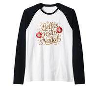 Vrolijk Kerstfeest Netherlands Merry Christmas Dutch Camiseta Manga Raglan