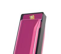 Vroomoto Armónica Bucal, Arpa de Blues, 10 Orificios, 20 Tonos, Clave de C, Mini Tono Suave Claro Chapado Portátil con Estuche Almacenamiento para Estudiantes Principiantes, Niños, (rosa roja)