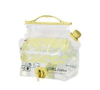 Vroomoto Bolsa de Agua Plegable para Exteriores de 8L, Portador Almacenamiento Agua Plegable para Experiencias Senderismo y Acampada