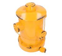 Vroomoto Bote de Basura Decorativo de Hierro Vintage Bote Basura Metal Retro Estilo Industrial Diseño Tambor Aceite con Cubo para el Hogar (Amarillo)