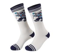 Vroomoto Calcetines de esquí para Niños Lana Deportes de Invierno Transpirable Cómodo Niños Niñas XS/S para Esquí Patinaje Escalada (Blanca)