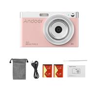 Vroomoto Cámara Digital para Niños 4K 50MP HD Cámara Digital Zoom 16X Pantalla IPS de 2,88 Pulgadas Compacta con Enfoque Automático (Rosa #1P)