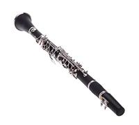 Vroomoto Clarinete Baquelita 17 Teclas B Plano Soprano Chapado Exquisito Paño de Limpieza 10 Cañas Instrumentos de Viento Madera Conciertos