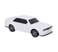 Vroomoto Coche Teledirigido a Escala 1/43, Faros con Control Remoto de 2,4G, Luz Ambiental, Coche de Juguete Deportivo Carreras (Blanca)