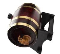 Vroomoto Grifo de Plástico para Vino, Madera de Roble Vintage, para Cerveza, Whisky, Ron, Puerto Almacenamiento, Adecuado Vino Fino, Brandy, Whisky, Tequila, 1,5, 3, 5, 10 (1.5L)