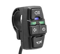 Vroomoto Interruptor de Interruptor de Faro para Bicicleta Eléctrica, Señal Giro Control Manillar 3 en 1, Encendido y Apagado 36V 48V con