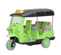 Vroomoto Juguete de Triciclo Tailandés Extraíble Coche Tuk Tuk Tailandés Modelo de Vehículo Aleación Vehículo Simulación Coche Juguete Color Brillante Acción (Verde)