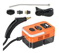 Vroomoto Limpiador a de Mano Limpiador a Portátil Presurizado 1800W 15s Rápido 6 Niveles Pantalla Táctil Tanque de Agua 1200ml con 4 Accesorios para sofá (Enchufe europeo)
