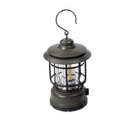 Vroomoto Linterna Portátil Compacta Recargable por USB para Camping, Ideal para Iluminación Nocturna Al Aire (Verde)