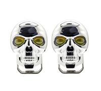 Vroomoto Luces Antiniebla de Conducción para Motocicletas, Luces LED, Foco Auxiliar, 3 Modos, Forma de Calavera, 6000K, Blanco, 3500K, ámbar, 12 Chips, IP68, para Motocicleta, Camión, ATV, (2 piezas)