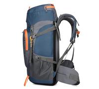Vroomoto Mochila de Senderismo de 65 L Mochila Camping Water Stop Nylon Gran Capacidad Correas Malla Transpirable Cubierta Lluvia para Acampar Escalada Montañismo (oscuro)
