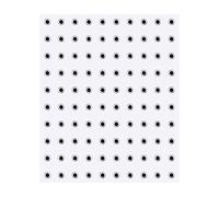 Vroomoto Ojos de Señuelo de Pesca Ojos 3D Holográficos 3D Moldeados Pupilas Negras Respaldo Adhesivo Epoxi 100 Piezas 3 Mm 4 Mm 8 para Atar Moscas Fabricación (Chm)
