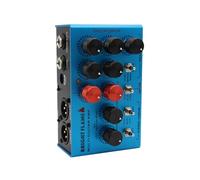 Vroomoto Pedal Multiefectos para Guitarra, Amplificador Eléctrico con Simulación Blackface Deluxe Estilo AC30 y Plexi para Rock y Blues, Aluminio Azul, 367 g.