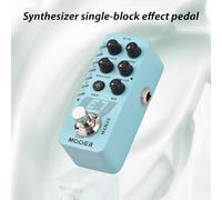 Vroomoto Pedal Sintetizador de Guitarra, Efectos de para Músicos, Color Rosa (Sintetizador)