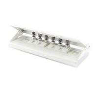 Vroomoto Perforadora de Papel de Metal Ajustable 6 Orificios para Carpeta A4 A5 A6 B7 (Blanco)