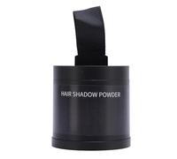 Vroomoto Polvo para Rayita, Polvo para Retocar Raíces, Sombra de Rayita, Corrector Rayitas, Retocar Raíces de Cabello, Cubierta Gris Larga (Negro)