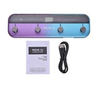 Vroomoto Procesador Multiefectos de Guitarra Estéreo Portátil con Controlador de Pedal Inalámbrico Metrónomos Máquina Ritmo Looper Grabación USB OTG