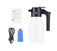 Vroomoto Pulverizador de Espuma Eléctrico, Pulverizador de Bomba Lavado Automático Recargable con ángulo Pulverización 75° para Jardín (Espuma a presión eléctrico 1,5 L)