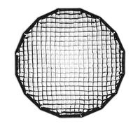 Vroomoto Softbox Grid Softbox Rejilla de Panal Rejilla de Control Luz 120 Cm 47 Pulgadas 16 Varillas Fotografía Profunda Nylon Parabólico Plegable para Retratos Fotografía (90cm 35 Pulgadas)