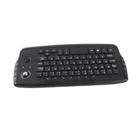 Vroomoto Teclado Inalámbrico E30 de 2,4 GHz con Ratón Trackball para Box Silver (Negra)