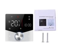 Vroomoto Termostato Inteligente para Calefacción de Caldera de Agua y | Cuerpo de ABS PC, Control de Aplicación WiFi Matter, Calefacción de Caldera de Agua y Gas, Programable Durante 7 Días,