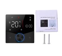 Vroomoto Termostato Inteligente para Calefacción de Caldera de Agua y | Cuerpo de ABS PC, Control de Aplicación WiFi Matter, Calefacción de Caldera de Agua y Gas, Programable Durante 7 Días,