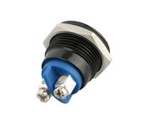 Vroxdrez Pulsador Momentáneo 16mm Botón Interruptor Impermeable Para Electrónica Color Negro Uso Industrial Y Doméstico