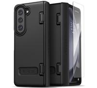 VRS DESIGN Funda de teléfono para Galaxy Z Fold 5 5G (2023) [Terra Guard Modern], estilo moderno y limpio de alta calidad [protección de bisagra antiarañazos] (negro mate/renovado)