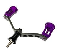 VRTYVEYBB 1 carrete de pesca con mango doble basculante para SHIMANO, para Luvias, para Stradic, carrete de pesca giratorio, accesorio de doble mango basculante, color morado