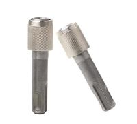 VRTYVEYBB 2 adaptadores de enchufe SDS a vástago hexagonal de 1/4 pulgadas para taladros martillos eléctricos, convertidor de acero con 60,6 mm de longitud