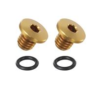 VRTYVEYBB 2 tornillos de purga de bicicleta con junta tórica de aleación Ti M5 x 5 mm, tornillo de fijación para palanca de freno integral