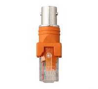 VRTYVEYBB Adaptador de acoplador macho RF a RJ45 para conector BNC con materiales robustos