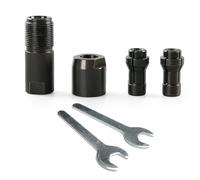 VRTYVEYBB Adaptador para convertir una amoladora angular de 100 mm en un soporte recto con rosca M10, 3 mm/6 mm, juego de 5 piezas