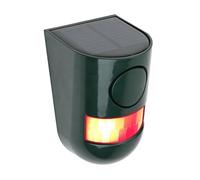 VRTYVEYBB Alarma solar de sonido y luz con sensor de movimiento, 129 dB, sirena de seguridad para exteriores