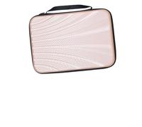 VRTYVEYBB Bolsa para raquetas de tenis de mesa fabricada en goma EVA, para 2 raquetas o 1 pala + 2 pelotas, con correa elástica de seguridad y correa de transporte