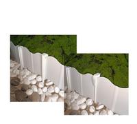 VRTYVEYBB Borde de jardín para paisajismo, bordes de parterres, bordes de césped, 20 verdes + 10 clavos