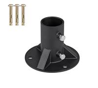 VRTYVEYBB Brida de suelo para valla de eslabones de cadena, soporte de hormigón pesado y sólido, 58 mm