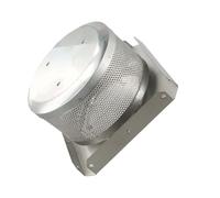 VRTYVEYBB Calentador piramidal de acero inoxidable de 4 lados para reemplazar la pantalla del emisor y la base para patio, 10 cm