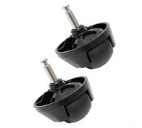 VRTYVEYBB Conjunto de rueda delantera de repuesto para aspiradora bObsweep Ultra-Vision Pet Robot Aspiradora, maniobrabilidad suave, plástico, fácil instalación, negro, 1/2 paquete (paquete de 2)