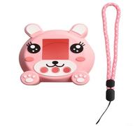 VRTYVEYBB Funda de silicona compatible con juguetes digitales interactivos Punirunes, funda para mascotas virtuales, accesorios para mascotas virtuales, funda protectora antiarañazos con cordón (rosa)