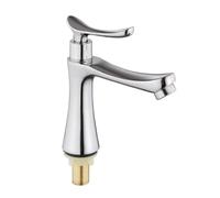 VRTYVEYBB G1/2 - Grifo de agua fría para lavabo de baño de aleación de zinc cromado