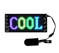 VRTYVEYBB Gorra de béisbol LED programable: sombrero de mensaje recargable por USB compatible con Bluetooth