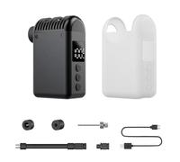 VRTYVEYBB Inflador de neumáticos eléctrico portátil de 100 PSI, bomba de bicicleta de 350 mAh con pantalla LCD