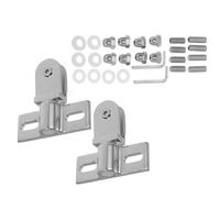 VRTYVEYBB Juego de 2 bisagras giratorias de aleación para puerta de ducha sin marco, accesorios de baño de vidrio