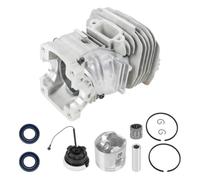 VRTYVEYBB Kit de pistón cilíndrico de 47 mm para motosierras MS291 MS291C MS271 MS271C 1141 020 1206, reconstrucción de motor de gran diámetro con construcción de metal, juego completo de extremo